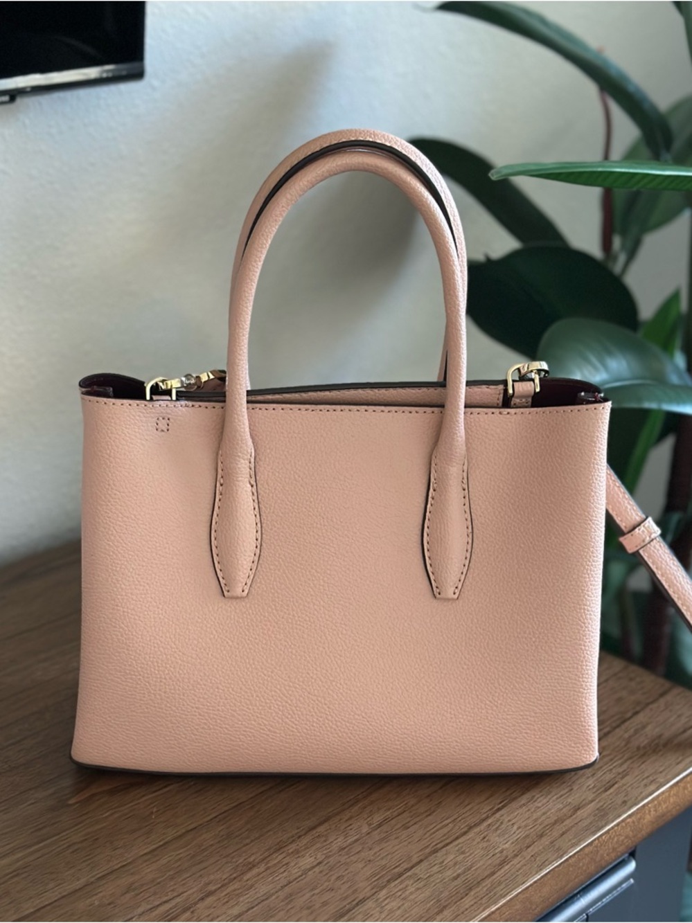 Kate Spade ♠️ Rosy Cheeks Small Satchel - Like New! See Video! - Picture 4 of 11